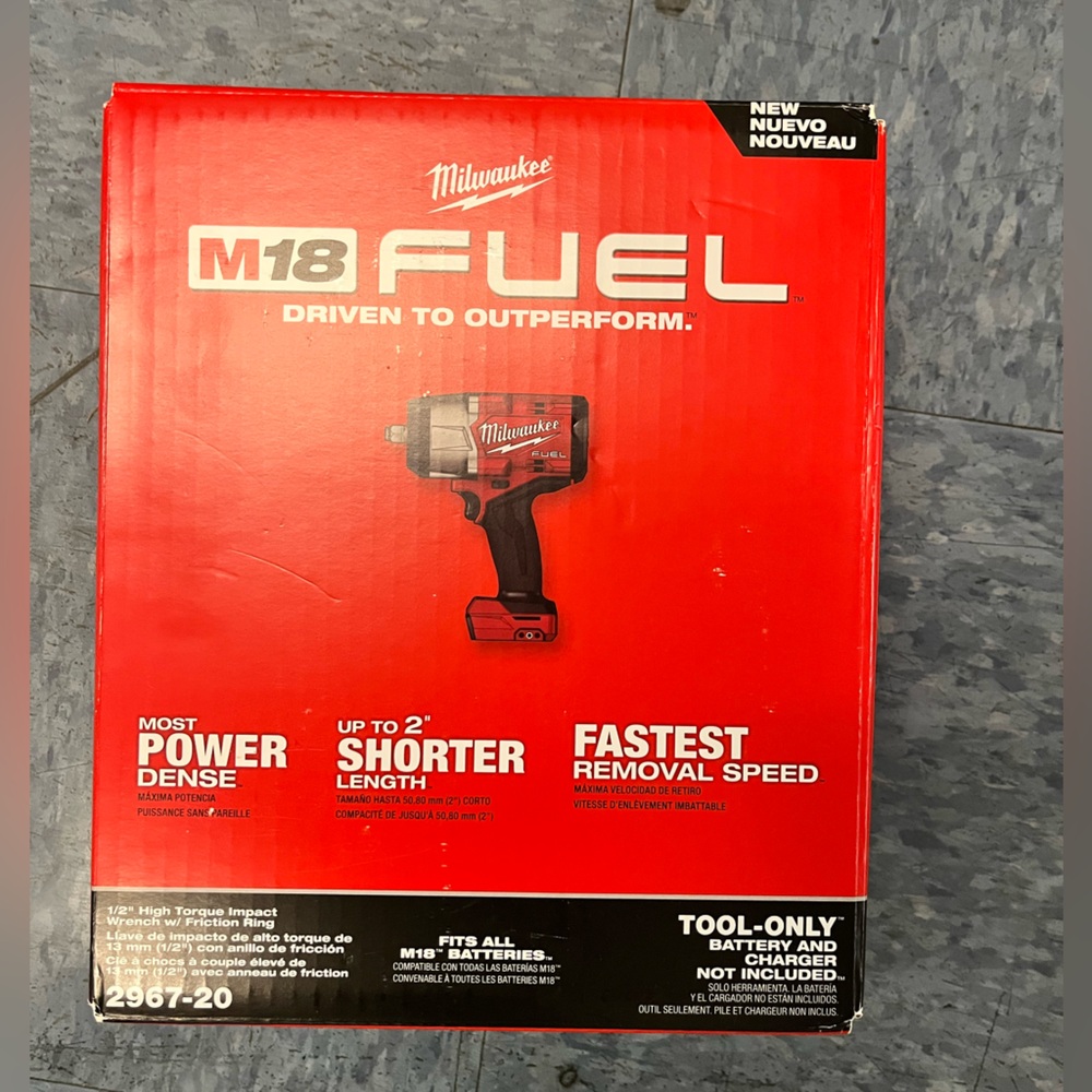 Milwaukee M18 FUEL 2967-20 1/2 High Torque Impact Wrench
